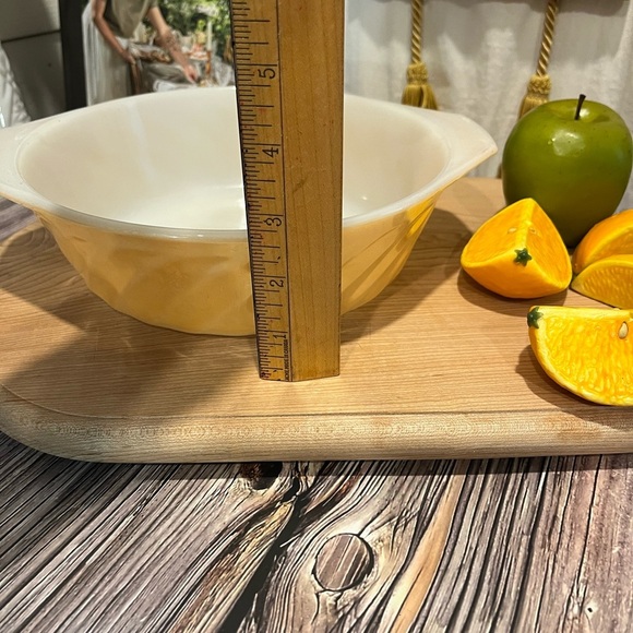 FIRE-KING ANCHOR HOCKING Swirl Mixing Bowl - Orange White - Vintage - Picture 7 of 7